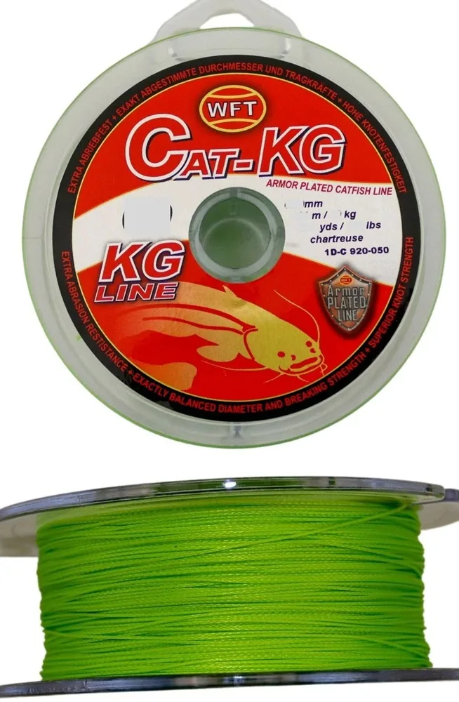 Wft splétaná šňůra cat-kg chartreuse 300 m - 0,60 mm 80 kg