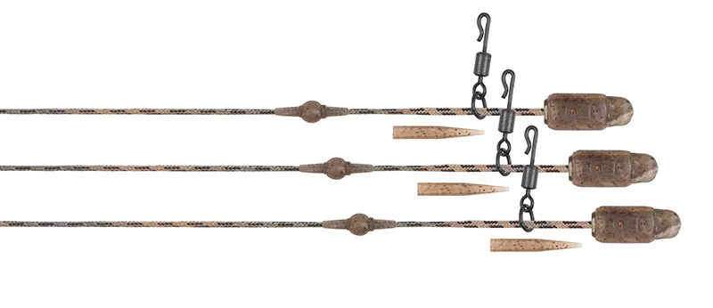 Fox montáž edges submerge heli-clip rigs camo 3 ks - 40 lb