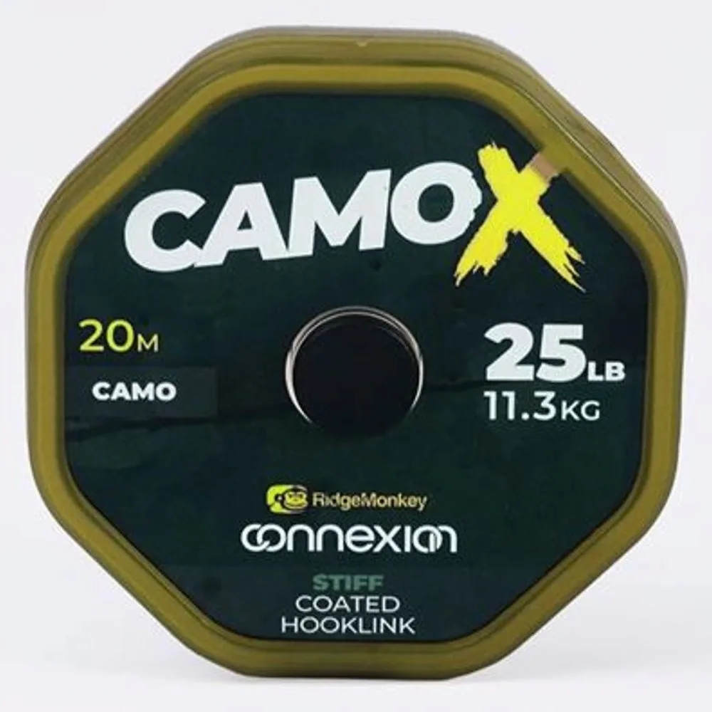 RidgeMonkey RidgeMonkey: Šňůrka Connexion CamoX Soft Coated Hooklink 20m Varianta: 25lb