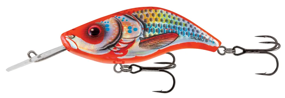 Salmo wobler sparky shad floating holographic gold orange shad 4 cm