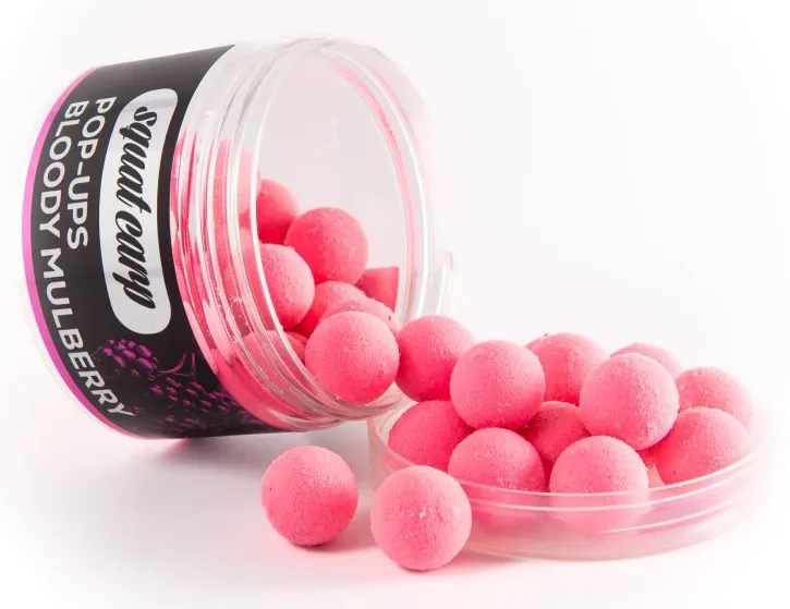 Squat carp plovoucí boilies pop-up bloody mulberry 60 g - 12 mm