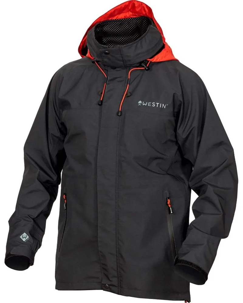 Westin nepromokavá bunda w6 rain jacket steel black - xl
