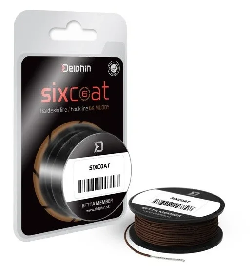 Delphin Návazcová Šňůra Skin Line Sixcoat Muddy 25lb Délka: 5m