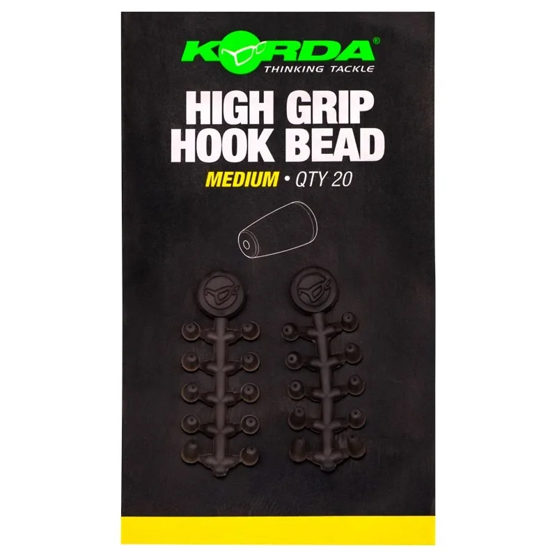 Korda Zarážky High Grip Hook Bead 20ks Velikost: Medium