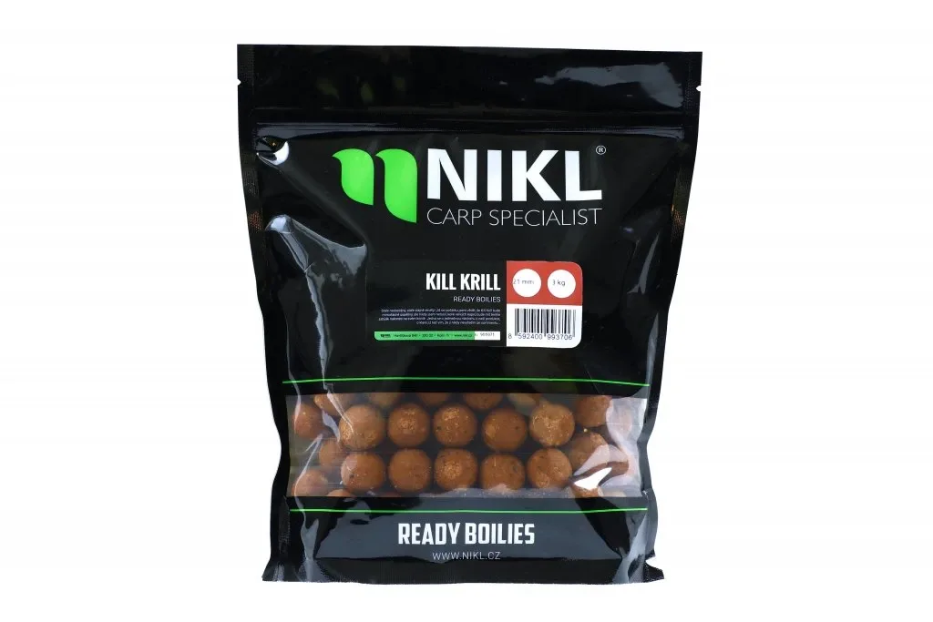 Nikl Boilie Ready Kill Krill Hmotnost: 1kg, Průměr: 20mm