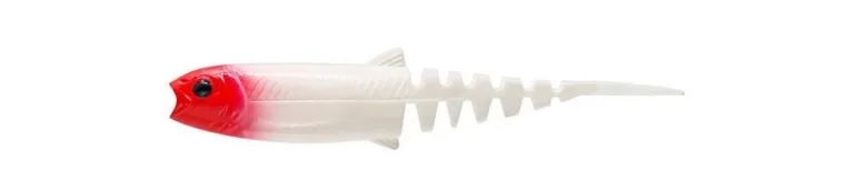 Savage Gear Gumová nástraha Cannibal Minnow V-Tail Red Head - 10cm 6,5g