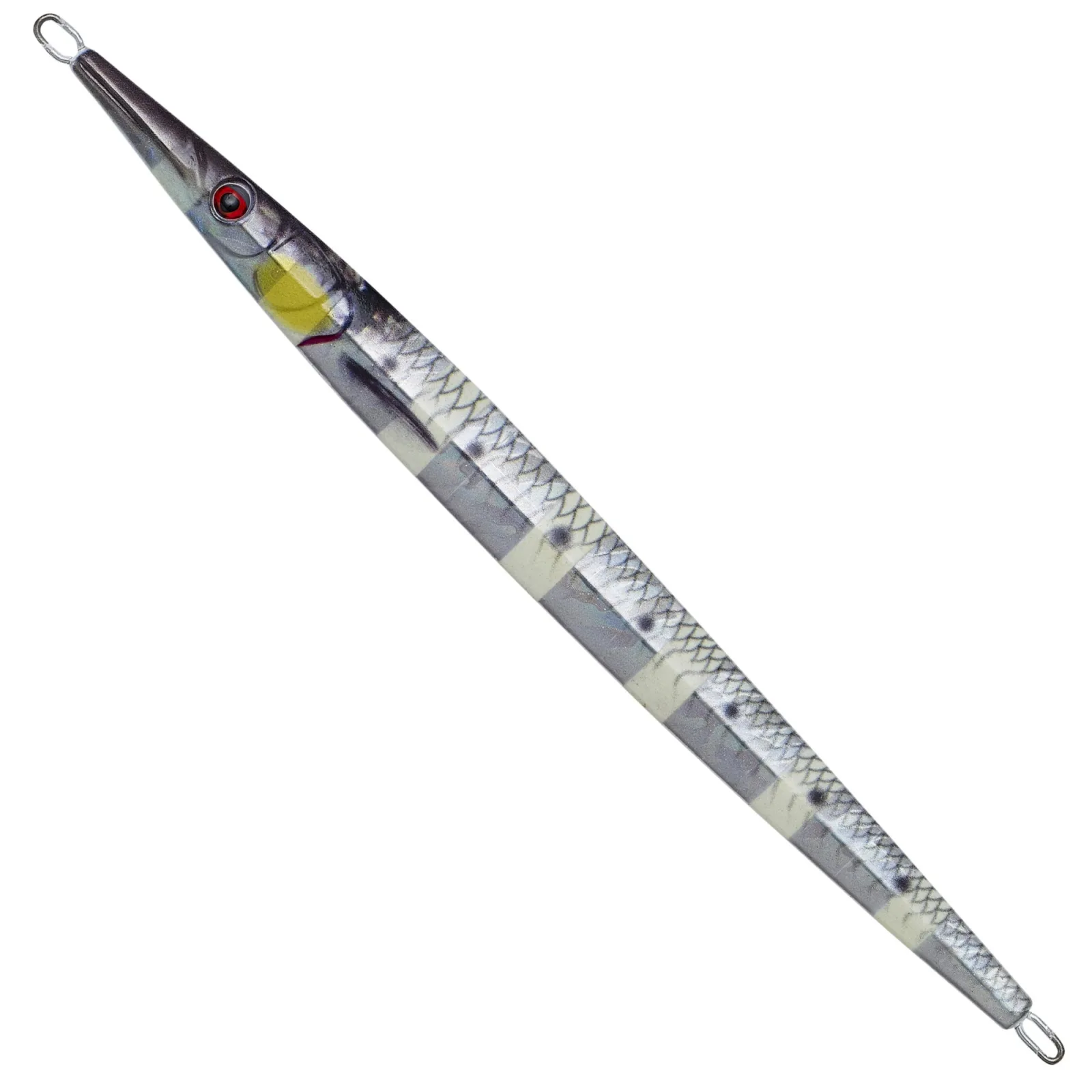 Savage Gear Jig 3D Needle Jig Glow Zebra PHP Délka: 15cm, Hmotnost: 40g