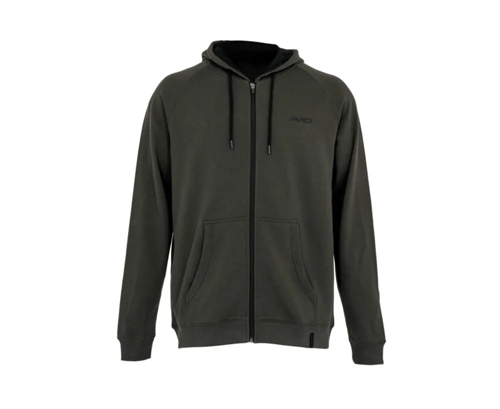 Avid Rybářská Mikina Bearing Zip Hoodie Green