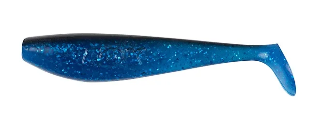 Fox Rage Gumová Nástraha Zander Pro Shad UV Purple Rain Barva: Blue Flash, Délka: 14cm