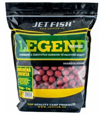 Jet fish boilie legend range kořeněná kreveta - 3 kg 20 mm