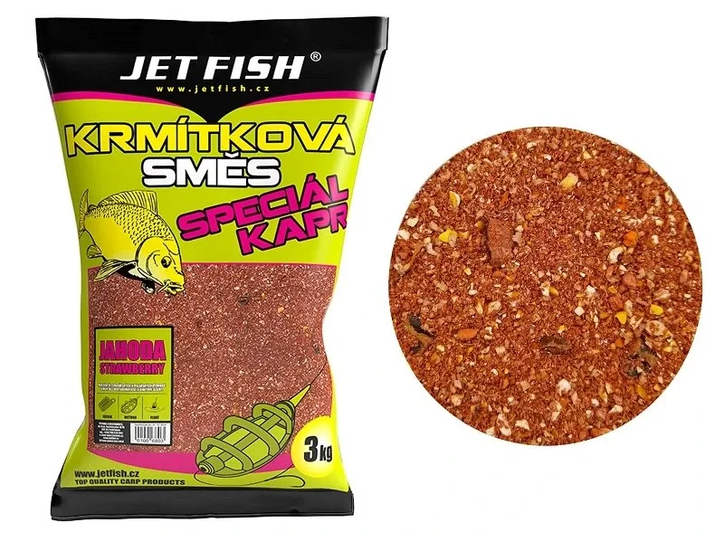 Jet Fish Krmítková Směs Speciál Kapr 3kg Příchuť: Jahoda