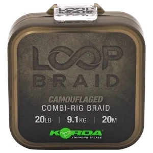 Korda Návazcová Šňůrka Loop Braid 20m Varianta: 20lb, Nosnost: 9,1kg