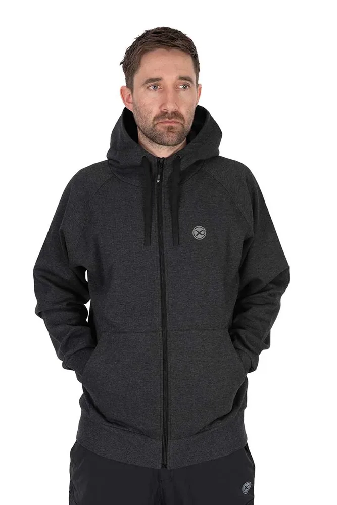 Matrix mikina zipped hoody charcoal marl - xxxl