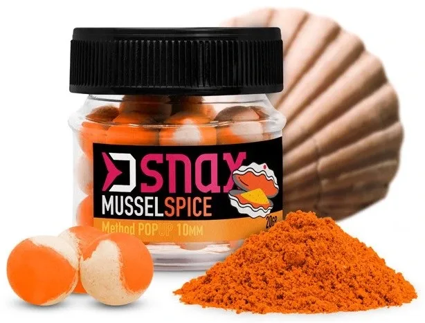 Delphin Pop Up Nástraha D Snax Pop Mušle Koření 20g Hmotnost: 20g, Průměr: 10mm