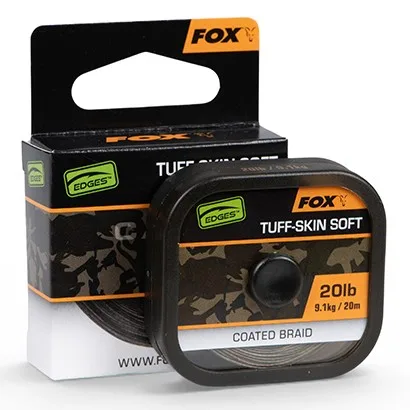 Fox návazcová šňůrka edges tuff-skin soft 20 m - 9,1 kg / 20 lb