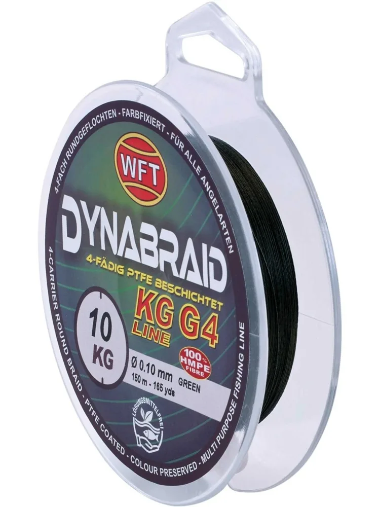 Wft splétaná šňůra round dynamix g4 green 150 m - 0,25 mm 26 kg
