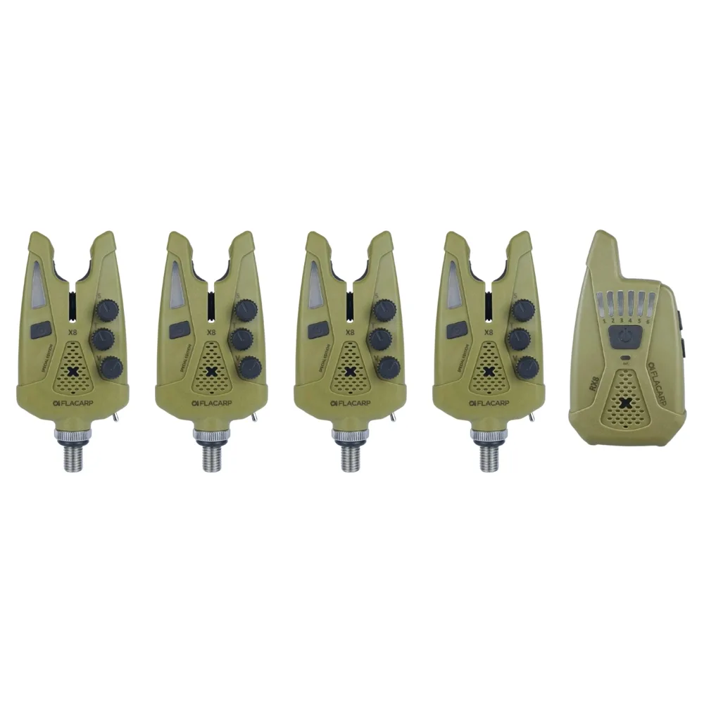 Flacarp sada signalizátorů x8+rx8 4+1 speciální barevná edice - khaki