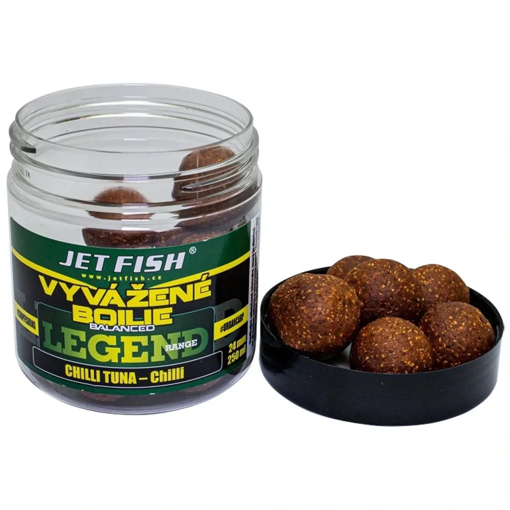 Jet Fish Vyvážené Boilie Legend Range Chilli Tuna 250ml Průměr: 20mm
