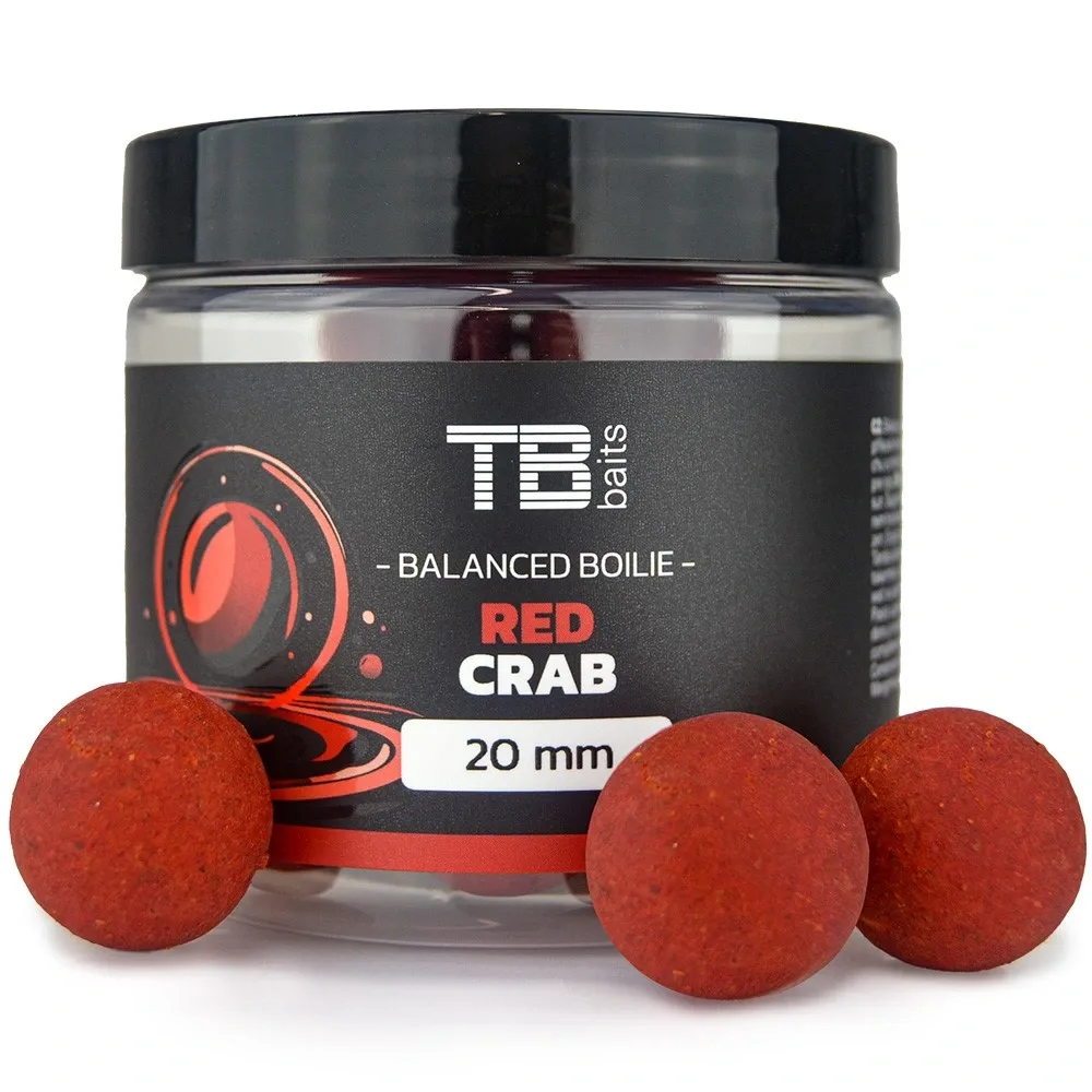 TB Baits Vyvážené Boilie Balanced + Atraktor Red Crab 100g Hmotnost: 100g, Průměr: 24mm