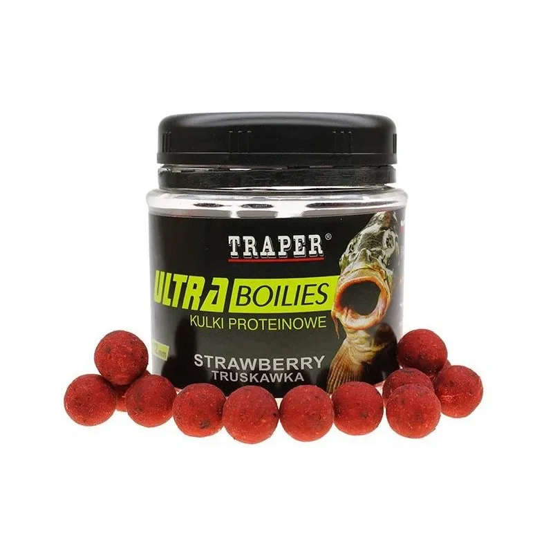 Traper Boilies Ultra 12mm 100g Hmotnost: 100g, Průměr: 12mm, Příchuť: Halibut