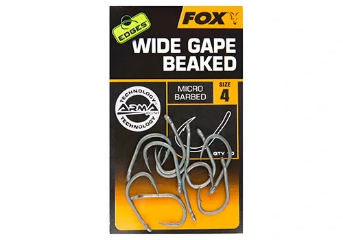 Fox Háčky Edges Wide Gape Beaked 10ks Velikost háčku: #4