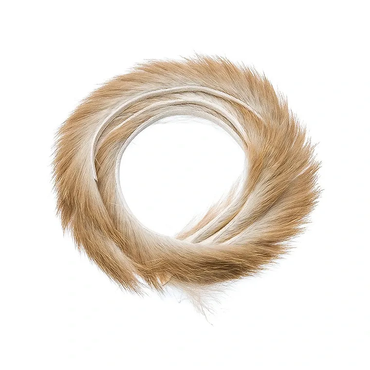 Hends Proužky Králičí Kůže Zonker Strips Rabbit 4mm Nature Beige