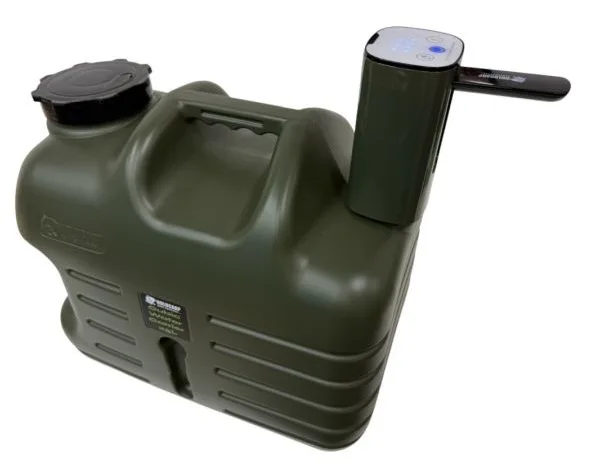 Holdcarp set automatická pumpa digital rechargeable tap + kanystr cubic water carrier 25 l