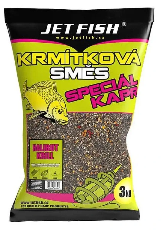 Jet Fish Krmítková Směs Speciál Kapr 3kg Příchuť: Halibut Krill