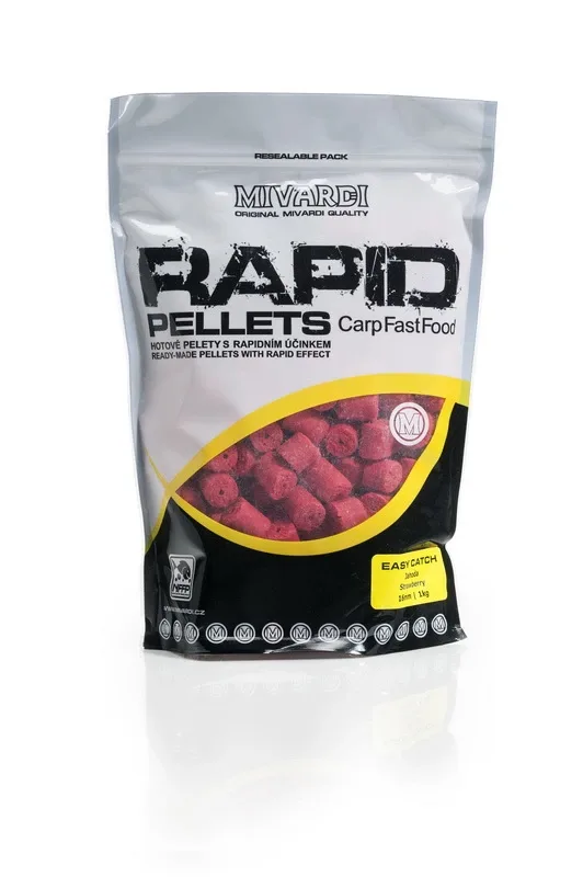 Mivardi Pelety Rapid Easy Catch Jahoda Hmotnost: 5kg, Průměr: 12mm