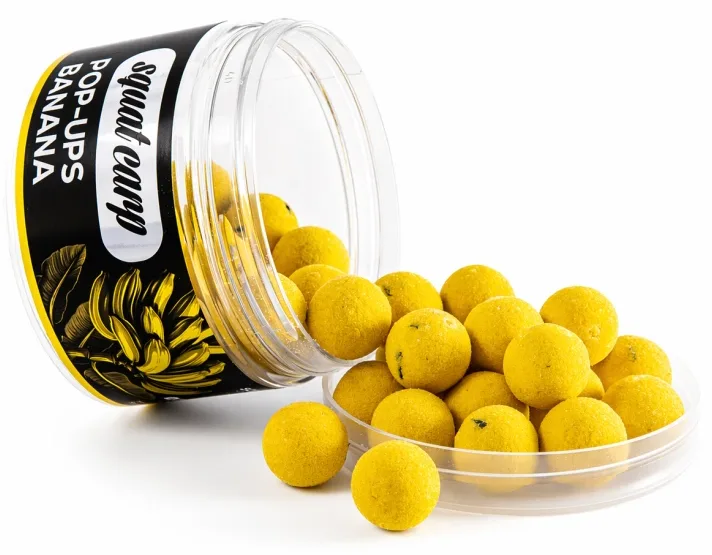 Squat carp plovoucí boilies pop-up banana 60 g - 12 mm