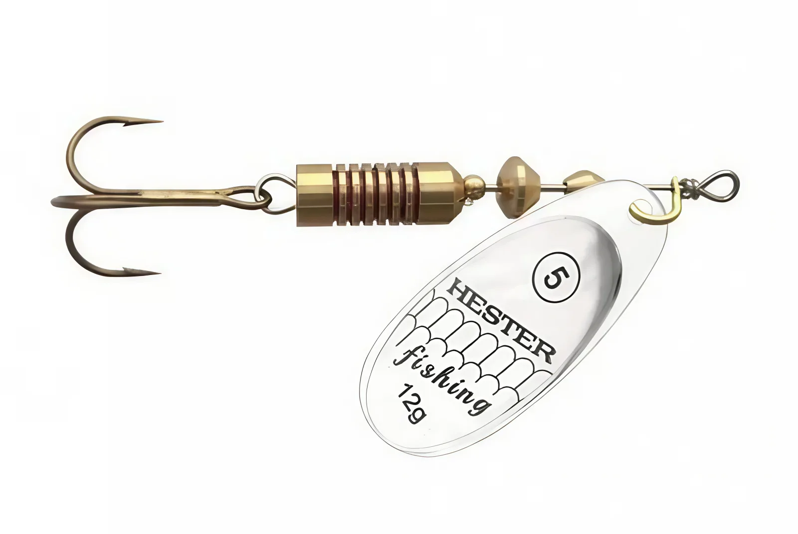 Hester Fishing Třpytka Silver Scales Hmotnost: 12g, Velikost: #5