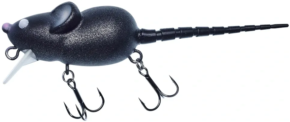Illex Wobler Momouse Floating Black Mouse Délka: 9,2cm, Hmotnost: 7g, Maximální ponor: 0m