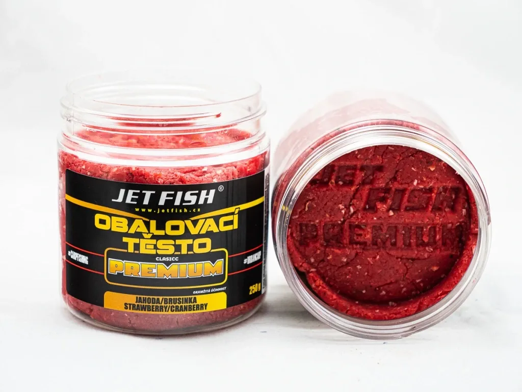 Jet Fish Obalovací Těsto Premium Classic 250g Příchuť: Jahoda / Brusinka