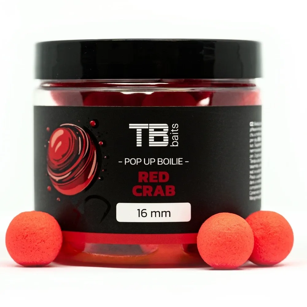 TB Baits Plovoucí Boilie Pop-Up Red Crab + NHDC 65g Hmotnost: 65g, Průměr: 16mm