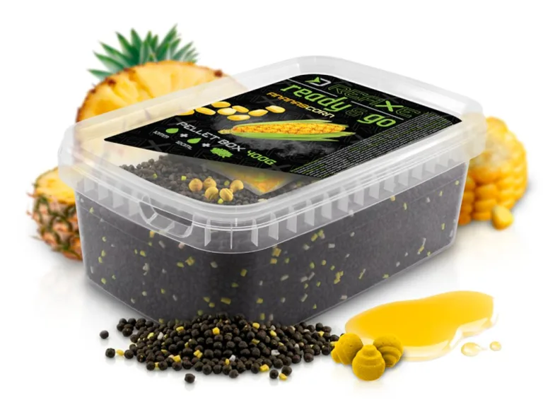 Delphin Pellet box Reaxe Ready&Go 400g - Mango-Broskev