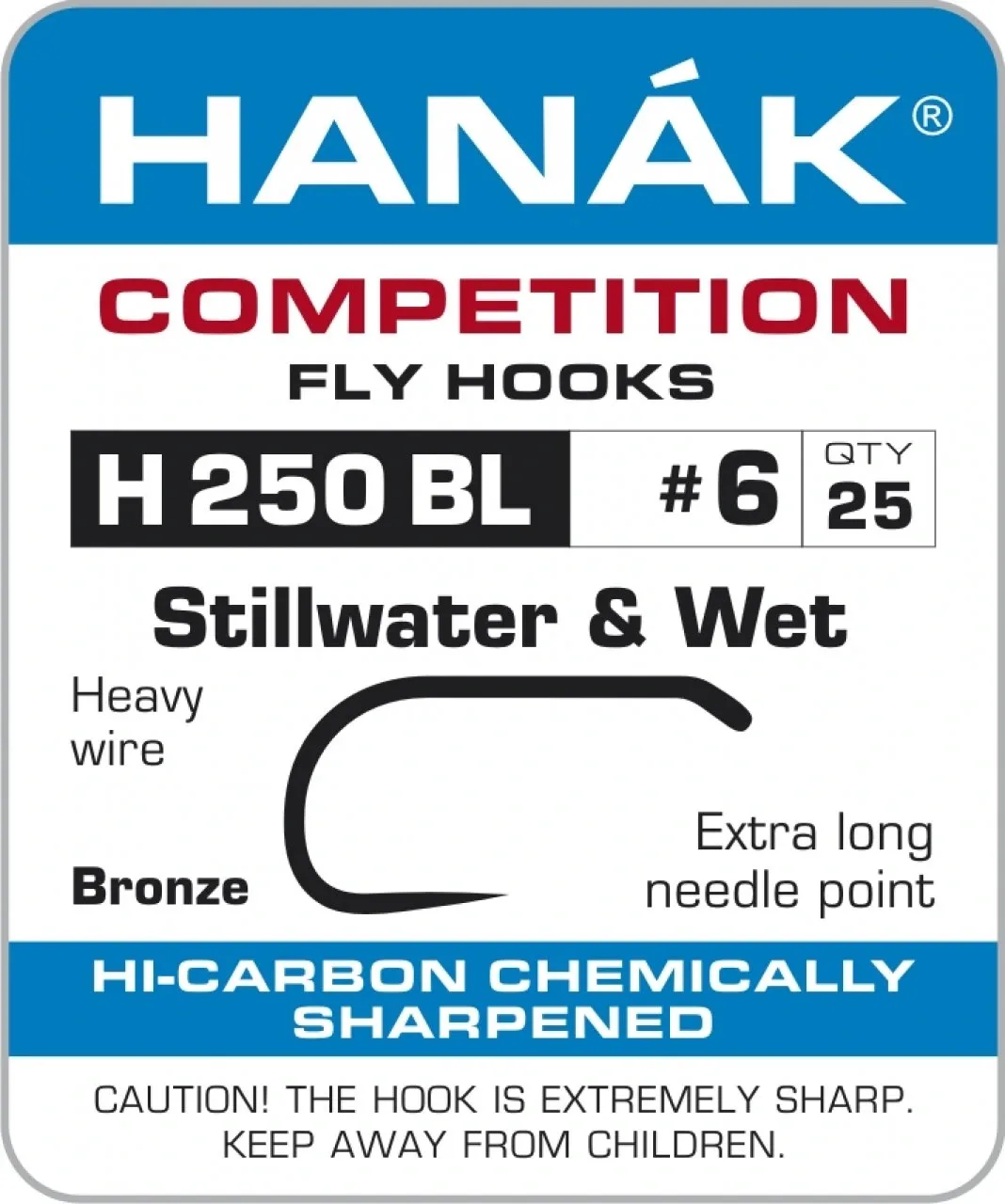 Hanák Competition Hanák Háčky H 250 BL Velikost háčku: #14
