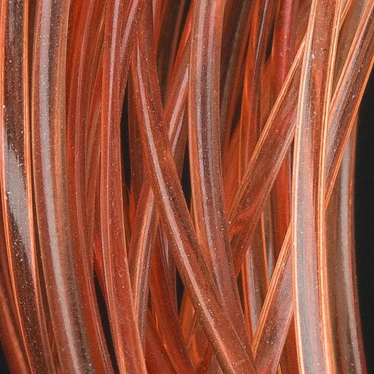 Hends Body Glass Half Round 1,2 mm Ochre