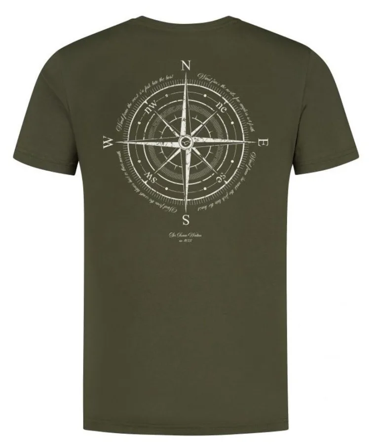 Korda Tričko Compass Tee Dark Olive - XXXL