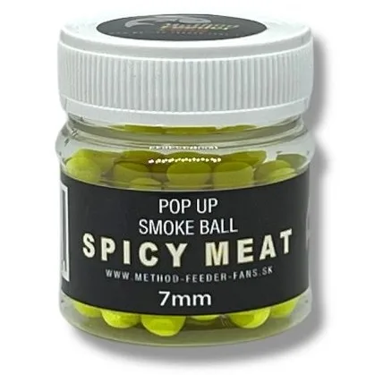 Method feeder fans plovoucí boilies pop up smoke ball 7 mm 50 ml - n-butyric acid