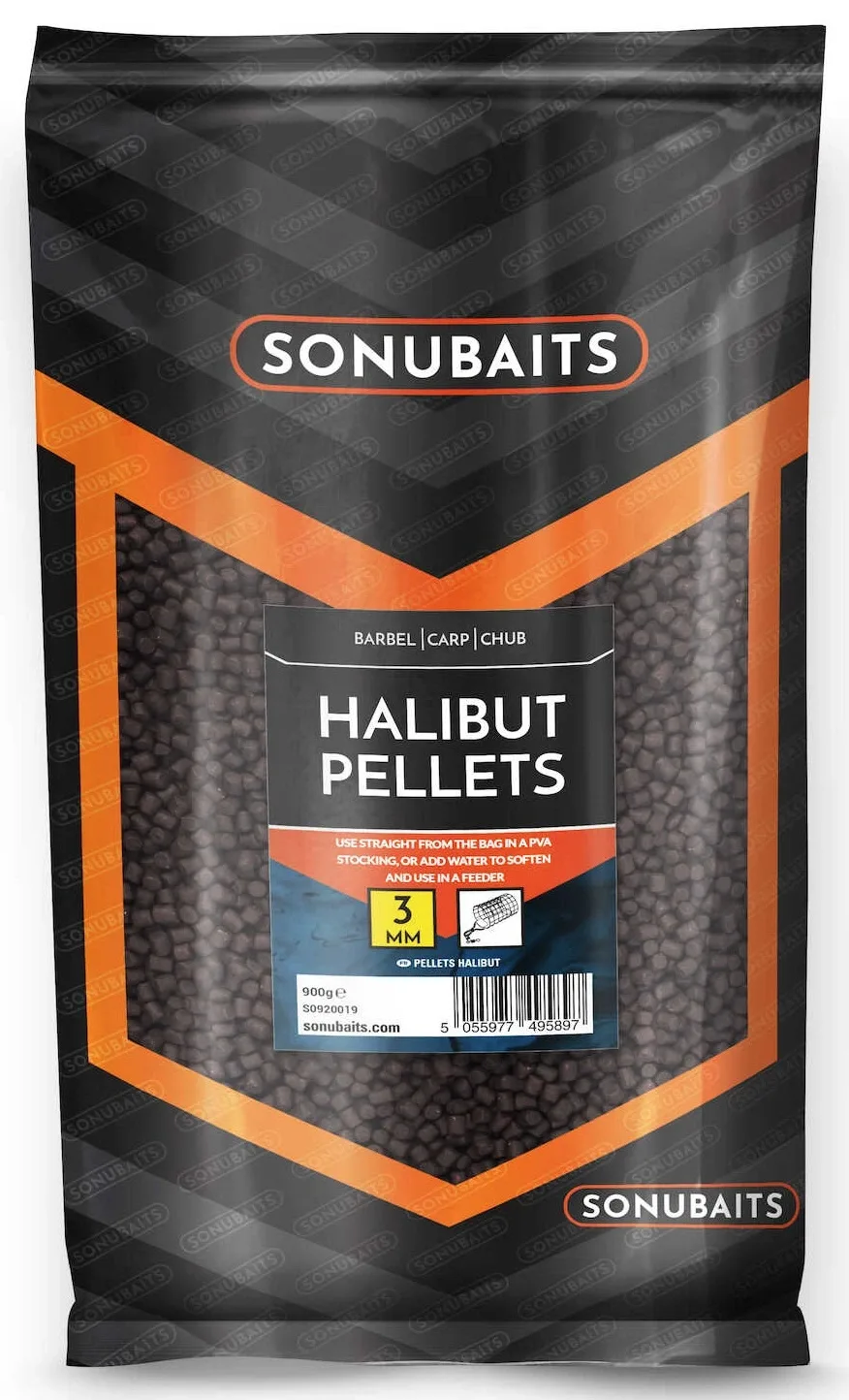 Sonubaits Pelety Halibut Pellets 900g Hmotnost: 900g, Průměr: 3mm