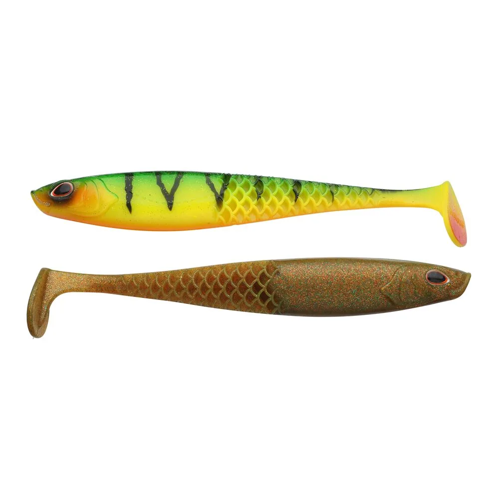 Berkley sada gumových nástrah powerbait cullshad slim dark water mix - 20 cm 42 g 2 ks