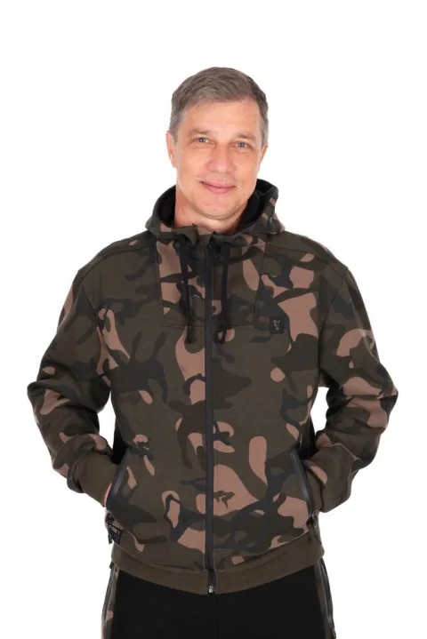 Fox Rybářská Mikina Camo Full Zip Premium 310 Hoodie - XL