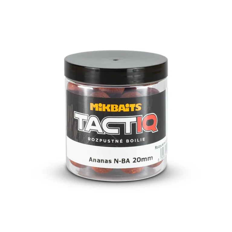 Mikbaits Rozpustné boilie TactiQ Ananas N-BA 250ml - 20mm