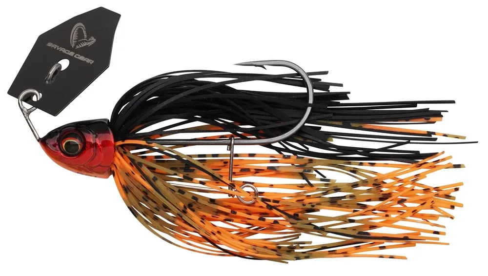 Savage gear třpytka da crazy bush sinking red craw - 10 cm 15 g