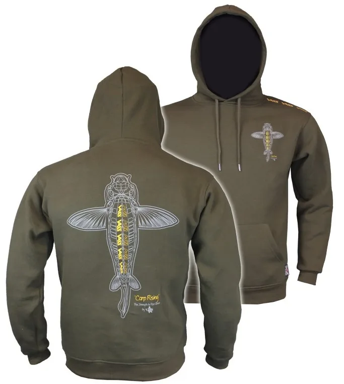 Vass mikina carp rising hoodie khaki - xxxl
