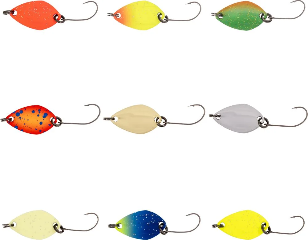 Zebco plandavka magic trout spoon set 1,2 g a 2,4 g 9 ks