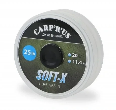 Carp ´R´ Us Carp´R´Us Návazcová Šňůrka Soft-X Olive Green 20 m Nosnost: 25lb