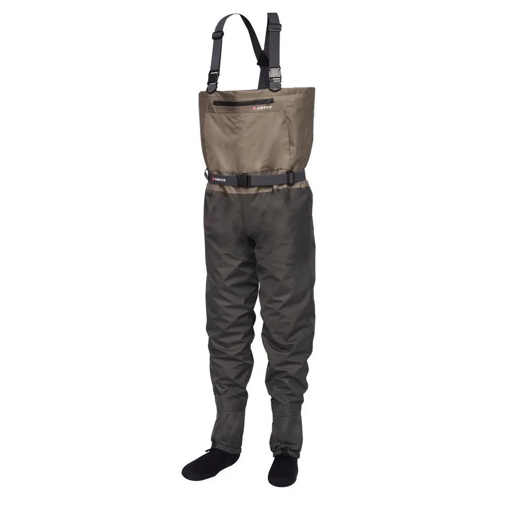 Greys brodící kalhoty prodyšné tail breathable stockingfoot waders - l 42-44