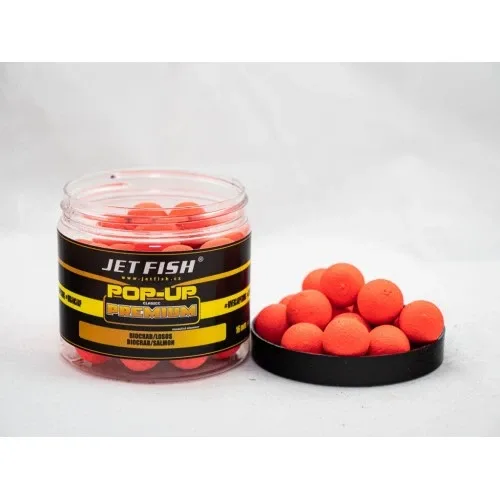 Jet Fish Plovoucí Boilies Premium Classic Pop Up Biocrab Losos Hmotnost: 60g, Průměr: 16mm