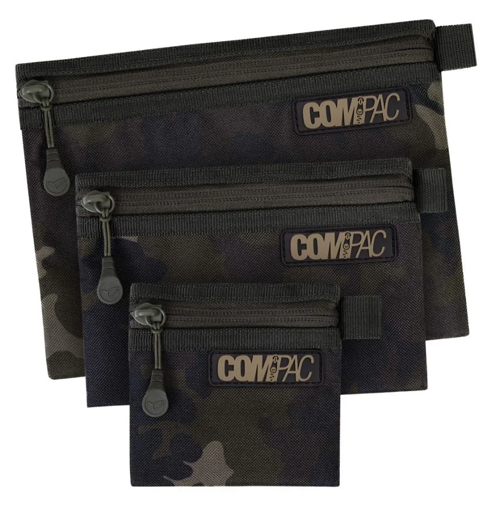 Korda pouzdro compac wallets dark kamo set 3 ks